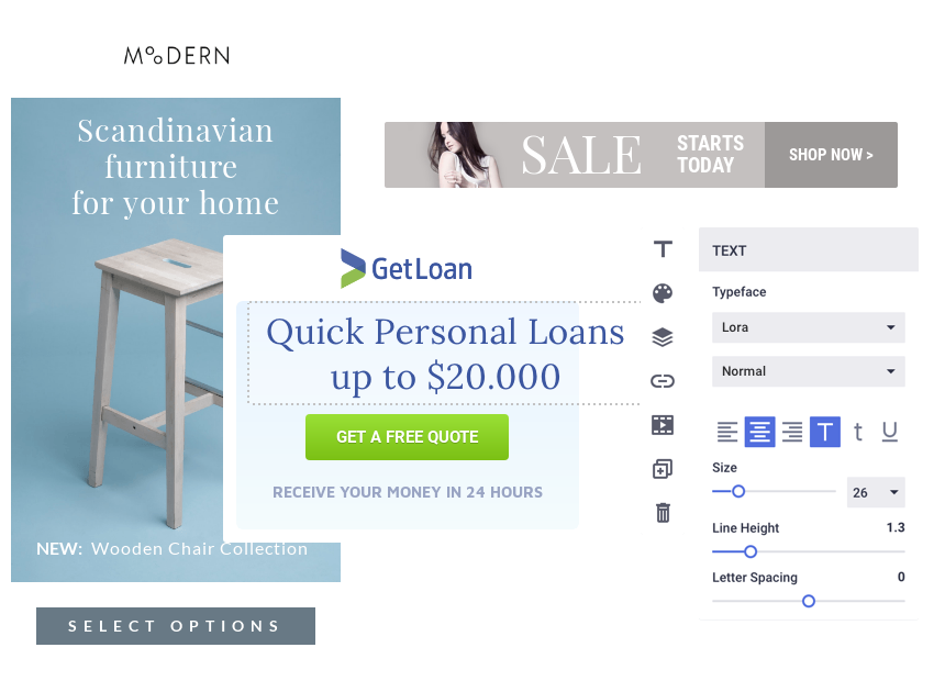 Online advertising builder